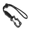 with Paracord Keychain Anti-Loss Rope Multifunctional Emergency Gear  for Camping Hiking