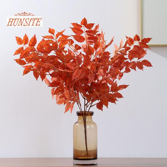Искусственные осенние кленовые листья, реалистичное не выцветающее осеннее украшение