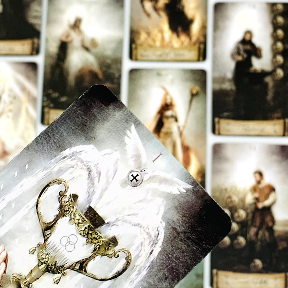 Таро Семейное Развлечение Настольная Игра В Жестяной Металлической Коробке Позолоченный Край Карты Таро Для Гадания Колода Таро