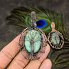 RubyFuchsite Gemstone Handmade Copper Wire Wrap Jewelry Pendant 3.03" y6F04