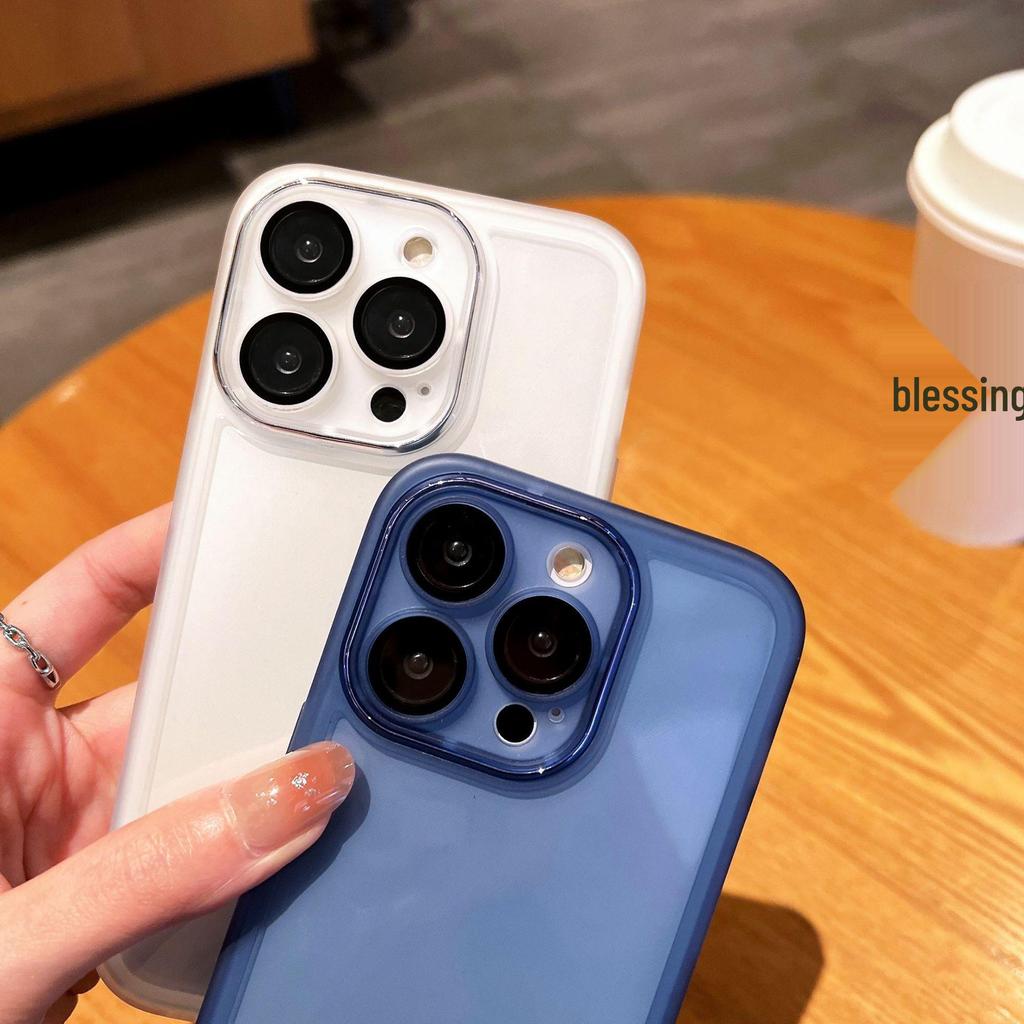 iPhone 16 Pro Lens Film Case: Transparent, Full Coverage, Drop-proof Protective Cover for Apple 15/14