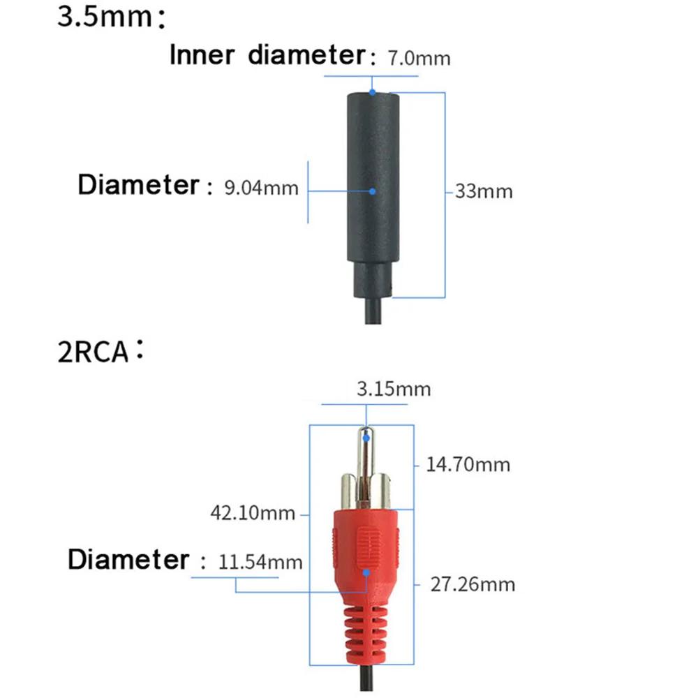 1/1/1 шт. AV-кабель RCA для аудио и видео, шнур, 1,1 мм, аудио-разъем Aux, штекер male/female, к адаптеру 1RCA 1 RCA male/female