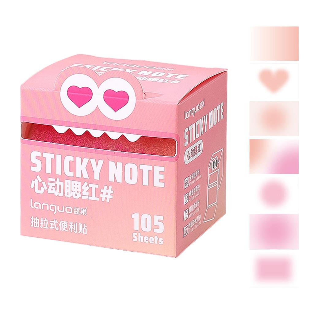 Прозрачные выдвижные блокноты для заметок самоклеящиеся 105 листов 108 листов для школы, офиса, дома, общежития