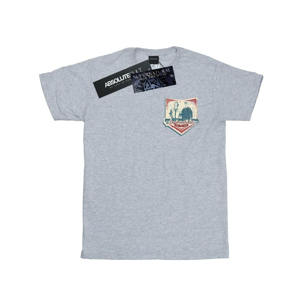 Supernatural Mens Winchester Breast Print T-Shirt
