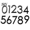 Weather-resistant House Numbers Modern 3D Heavy Duty Rust-proof Simple Installation Number with Shadows Address for Outside Home Front Door
