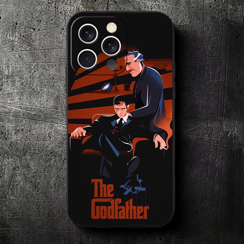 The Godfather TV Soft Phone Case for iPhone 16 16E 17 Air 15 Pro Max 14 Plus 13 Mini 11 12 7 Black Cover Back Shell