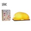 Unique Desk Accessory Portable LED Book Light, Wooden Magnetic Foldable Night Lamp with Stepless Dimming, Artistic Shaped USB Rechargeable Warm