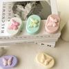 Women Macaron Colour Travel Contact Lenses Storage Box Cute Butterfly Contacts Lens Container Small Contact Lens Case