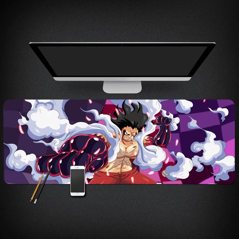 ONE PIECE Анимационный Мерч Манки Д.. Луффи Ророноа Зоро Общежитие Двумерный Компьютерный Коврик для Клавиатуры Водонепроницаемый Большой Милый Коврик для Мыши