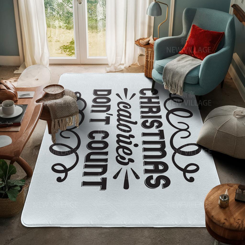 Ковер у входа в дом Домашний коврик у двери Гостиная Ванная Комната Ноги ванная комната Нескользящие коврики с водопоглощением для ванной Счастливого Рождества зима
