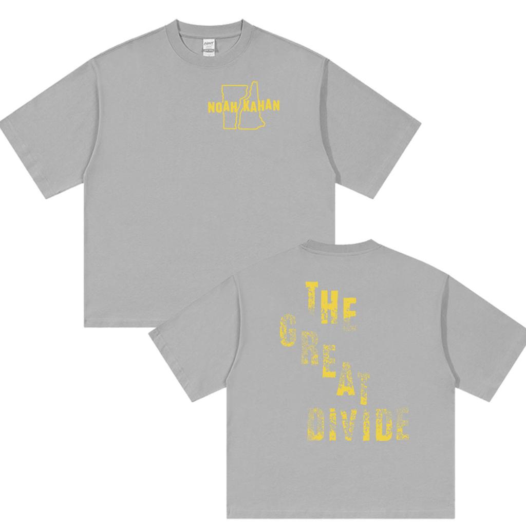 Vintage Noah Kahan The Great Divide Tour 2026 T Shirt Unisexs Hip Hop Fashion Short Sleeve Tshirts100 Cotton Tshirt Streetwear