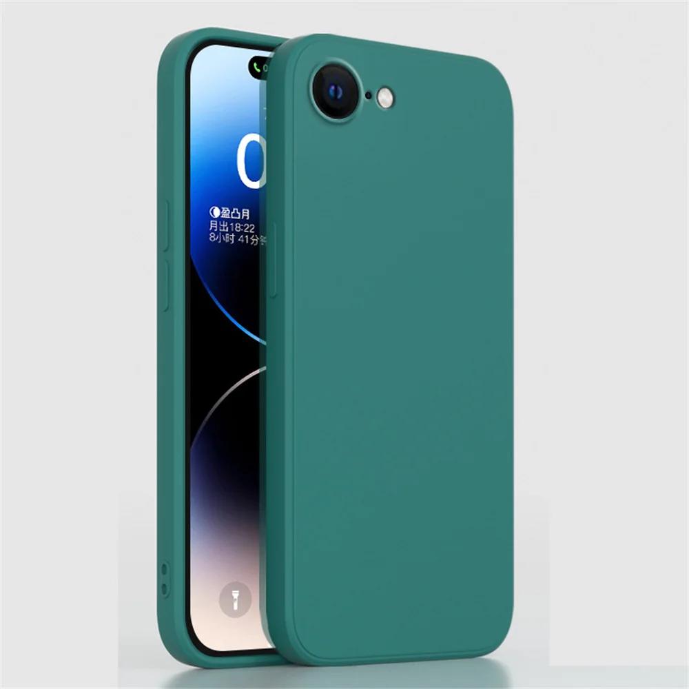 S Чехол из жидкого силикона для iPhone 16E 16 Pro Max 16 Полный для iPhone 16 16Pro 6 7 8 Plus SE цветной Защитная крышка