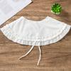 Women's New Wave Edge Decoration Fashion Shawl Lap Shoulder Detachable Versatile Fake Collar False Blouse Collar Accessories