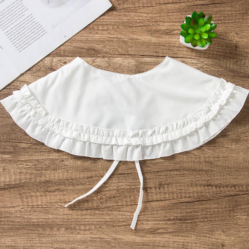 Women's New Wave Edge Decoration Fashion Shawl Lap Shoulder Detachable Versatile Fake Collar False Blouse Collar Accessories
