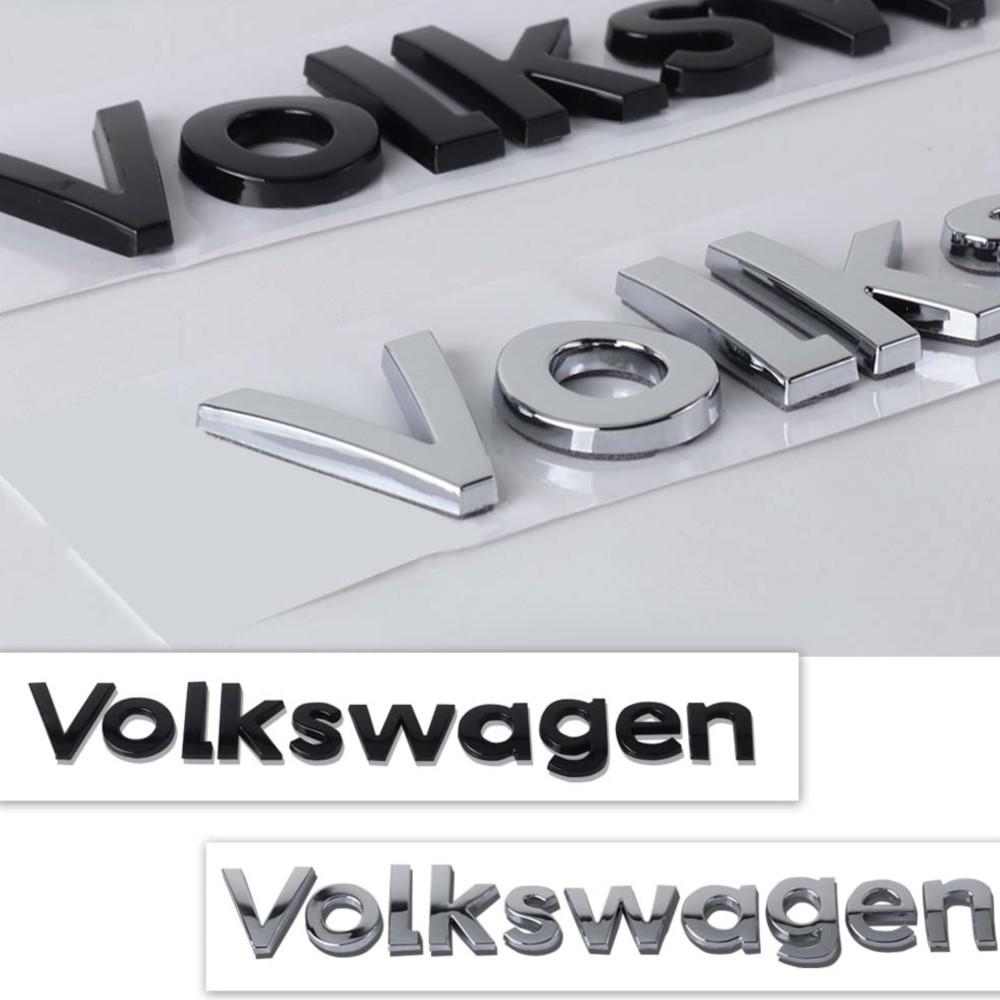 YKPSC1 1PC ABS For Volkswagen VW Letter Emblem Car Decoration Sticker AUTO Tail Badge Rear Trunk Modification Decal Trim Accessories