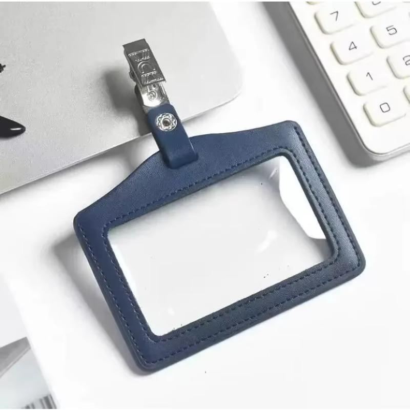 Горизонтальный вертикальный чехол для удостоверения личности из натуральной кожи для удостоверения личности медсестры, держатель для кредитной карты, держатель для бейджа, чехол для карты