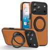 Магнитный чехол с вращающимся на 360° кронштейном для iPhone 17 Pro Max Air 16 15 Plus 14 13 12 11 Для Magsafe Ударопрочная обложка из ПУ-кожи