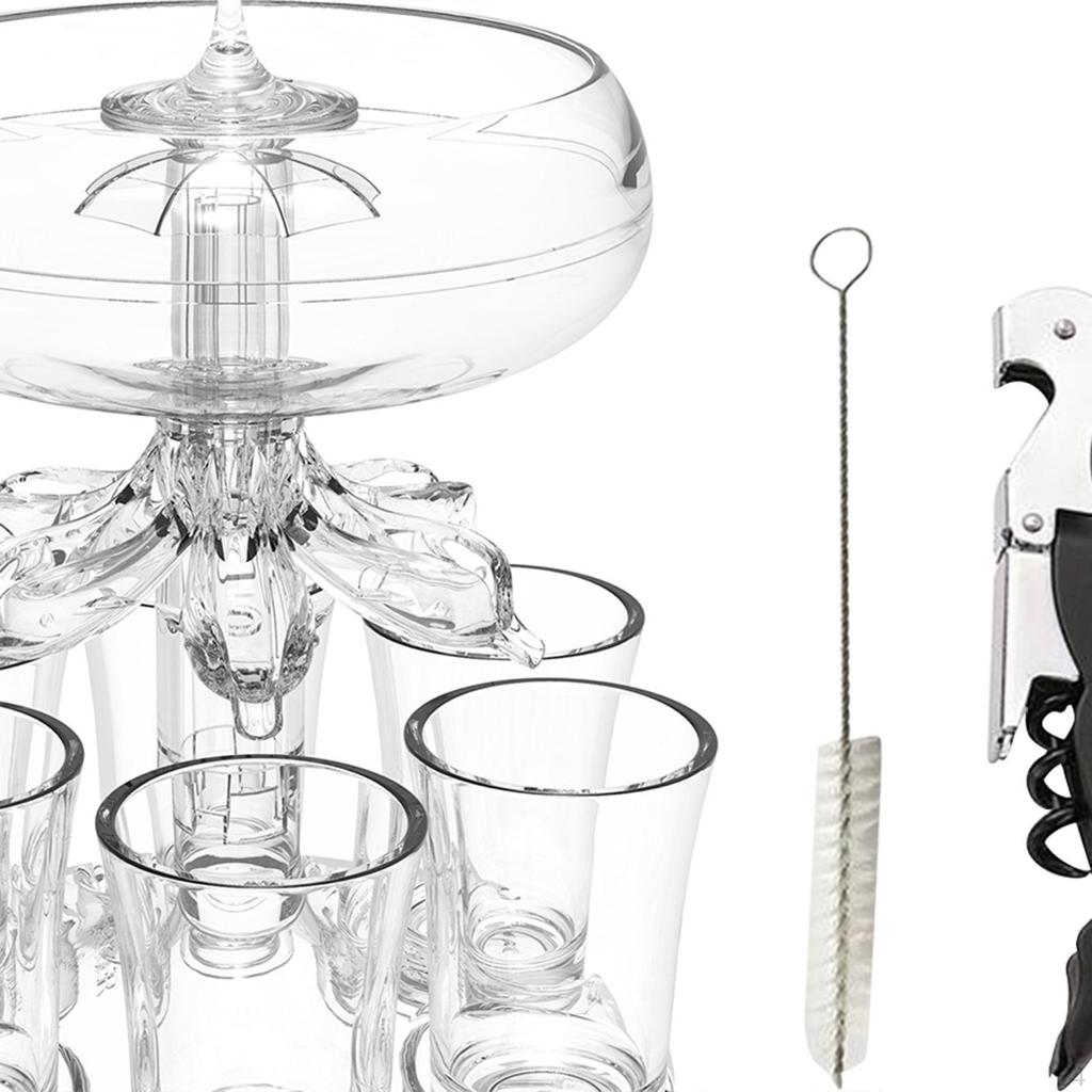 6 Стеклянный диспенсер, маленький, прозрачный, многоразовый, автоматический