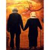 Old Couple DIY 5D Diamond Painting Full Round Resin Rhinestones Mosaic Cartoon Diamond Embroidery Cross Stitch Home Decor Gift