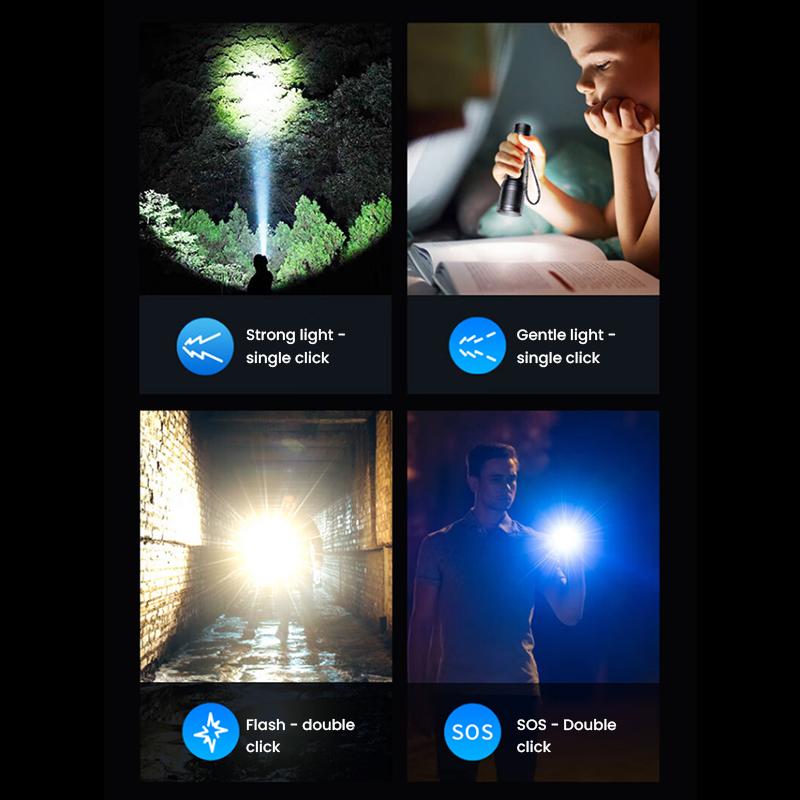 Philips SFL6166/93 LED Flashlight Type-C Rechargeable Zoom Waterproof Outdoor Torch