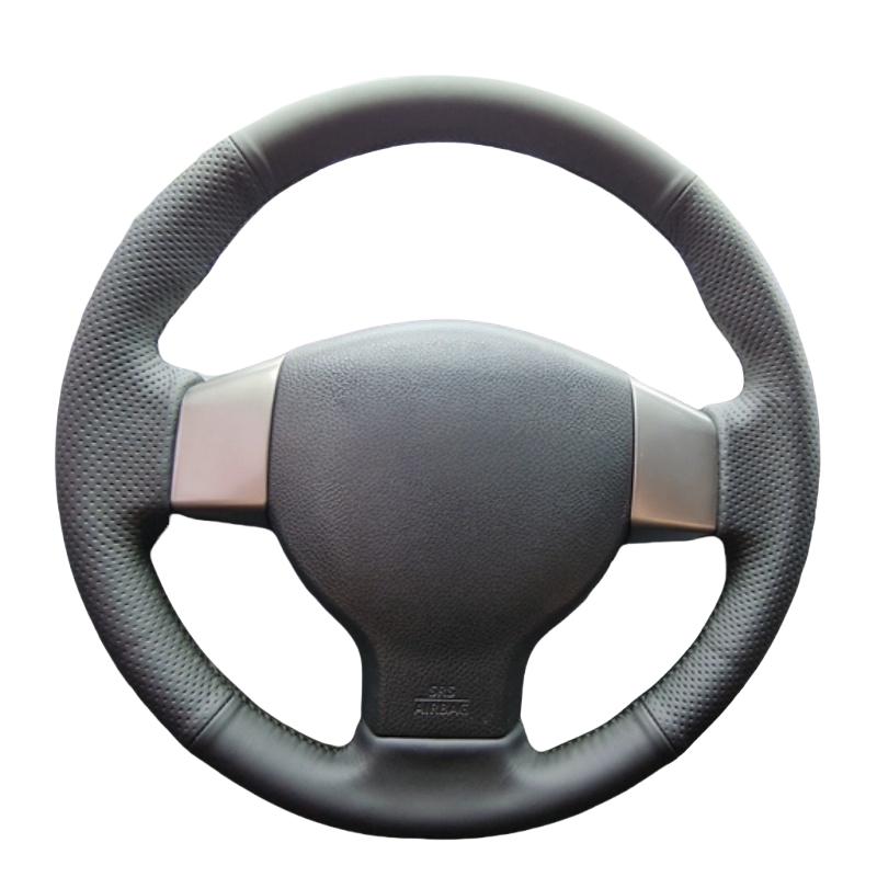 Ручная оплетка на руль Нескользящая Кожа Для Nissan Tiida 2004-2010 Versa 2007-2011 Sylphy 2006-2011