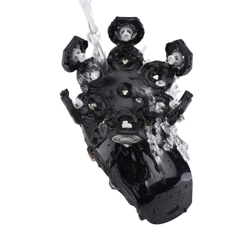 7D Rechargeable Electric Shaver for Bald Heads and Beards - Portable and Self-Help Hair Remover