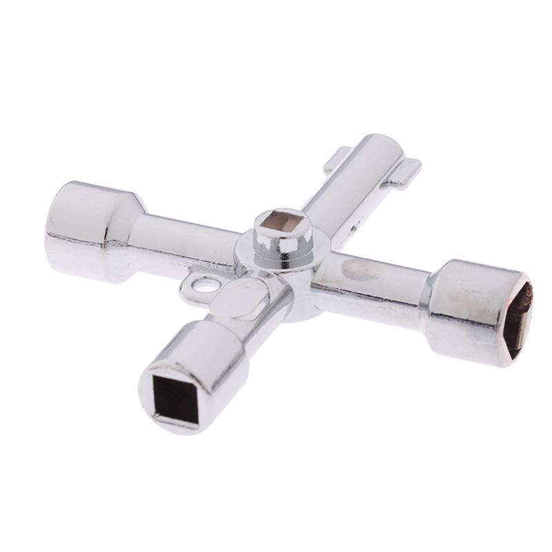 4 Way Utility Key For Electric Water Gas Meter Box Cupboard Cabinet Opening Key