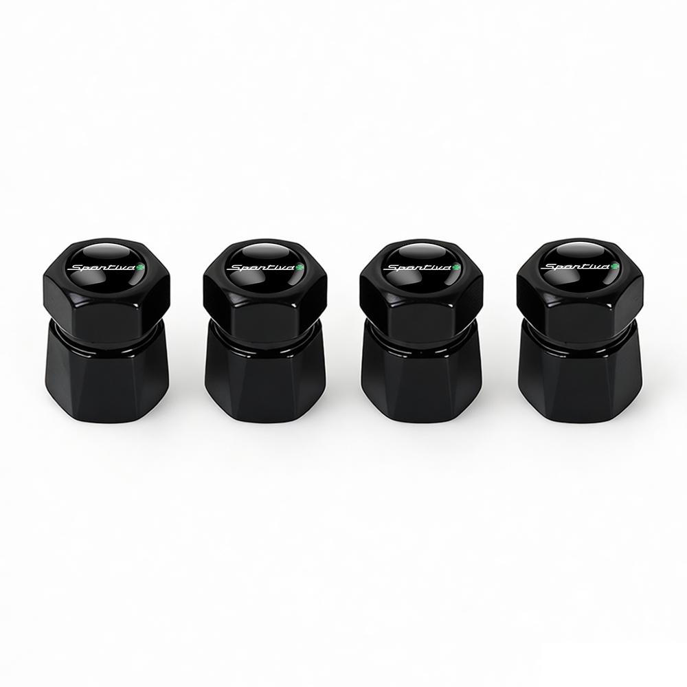4Pcs Aluminum Car Tire Valve Caps Diamond Tyre Valve Airtight Cover Waterproof Dust For Alfa Romeo Giulietta GT 159 AutomobilesZL6