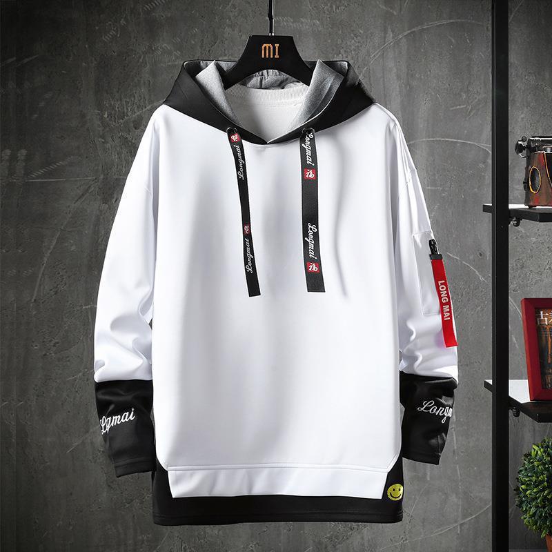 Men's Trendy Korean-Style Hooded Jacket: Youthful, Handsome Two-Piece Sweatshirt for Spring & Autumn