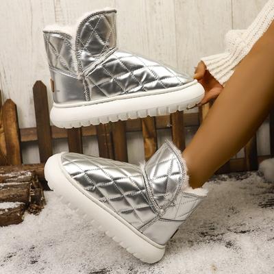Женская обувь 2024 Новая Зимняя Обувь на Платформе Водонепроницаемая Обувь Утепленная Пухом Женские Зимние Сапоги Удобная Обувь Теплые Балетки Сапоги