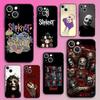 Чехол для телефона S-SlipknotEs для iPhone 16,15,14,13,12,11,Plus,Pro Max,XS,X,E,SE,Mini, Мягкий силикон, Черный