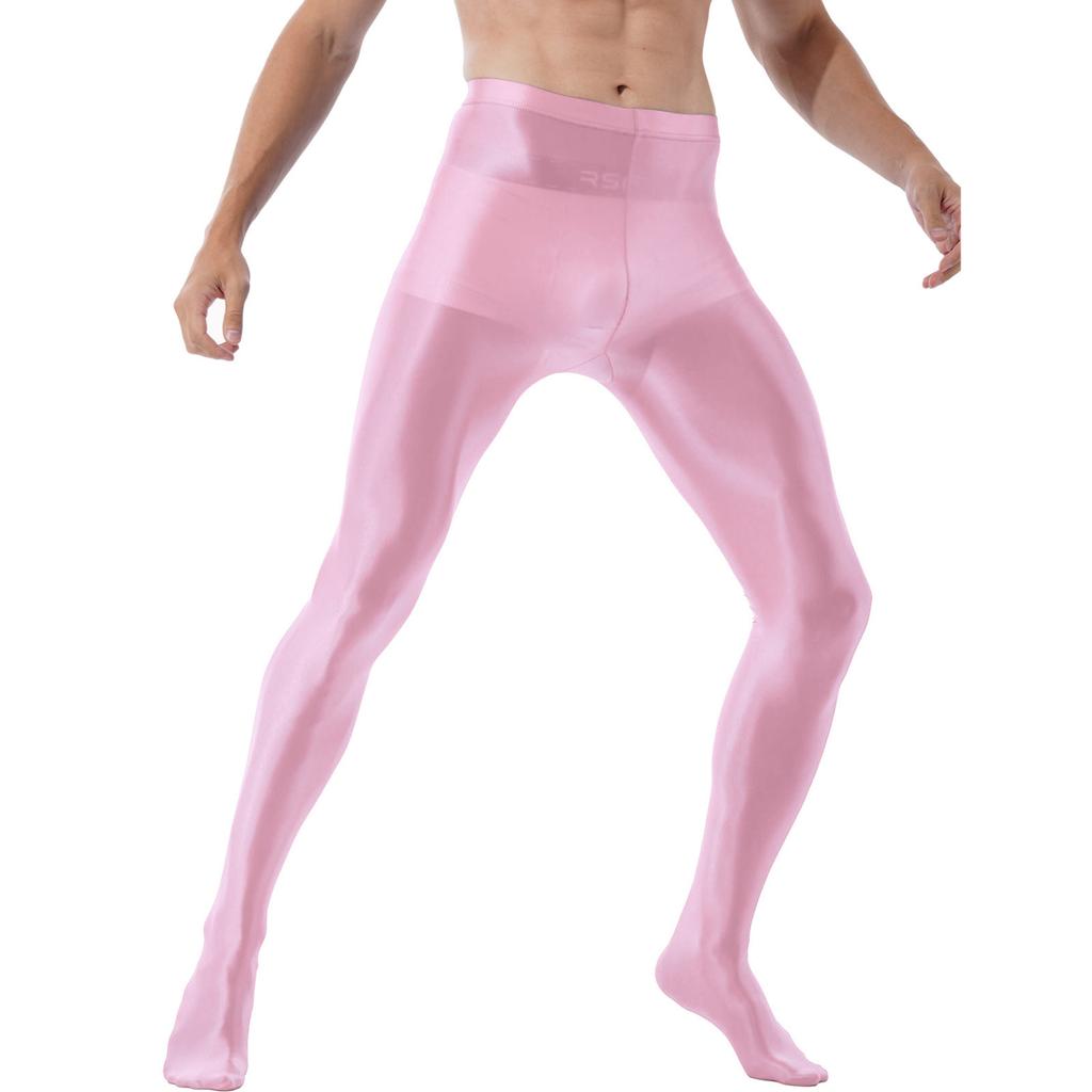 Мужские блестящие колготки с высокой талией, чулки, леггинсы для фитнеса, спортивные брюки, колготки