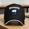 Summer Casual Baseball Cap Nicaraguan Flag Tennis Skate Trucker Hat For Female Male Sunscreen Map Nicaragua Classic Baseball Cap
