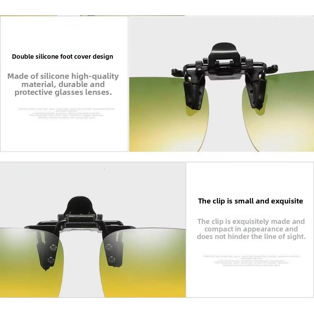 Солнцезащитные очки клипсы очки для близорукости поляризованные светочувствительные солнцезащитные очки для мужчин и женщин для вождения рыбалки день и ночь ночного видения