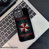 Чехол для телефона U-Umbrella Corporation для iPhone 17,16,15,14,13,12,11,Pro,XS,Max,Plus,Mini,SE4,E Черный Матовый Ударопрочный Чехол
