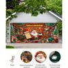 One vibrant Santa Claus gift garage door decoration backdrop large-scale outdoor Christmas decorationZL