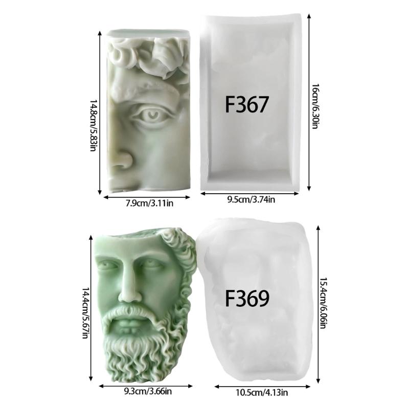 Силиконовые формы для свечей в виде человеческого лица для изготовления мыла, шоколада, домашнего декора. Многофункциональная силиконовая форма для эпоксидной смолы