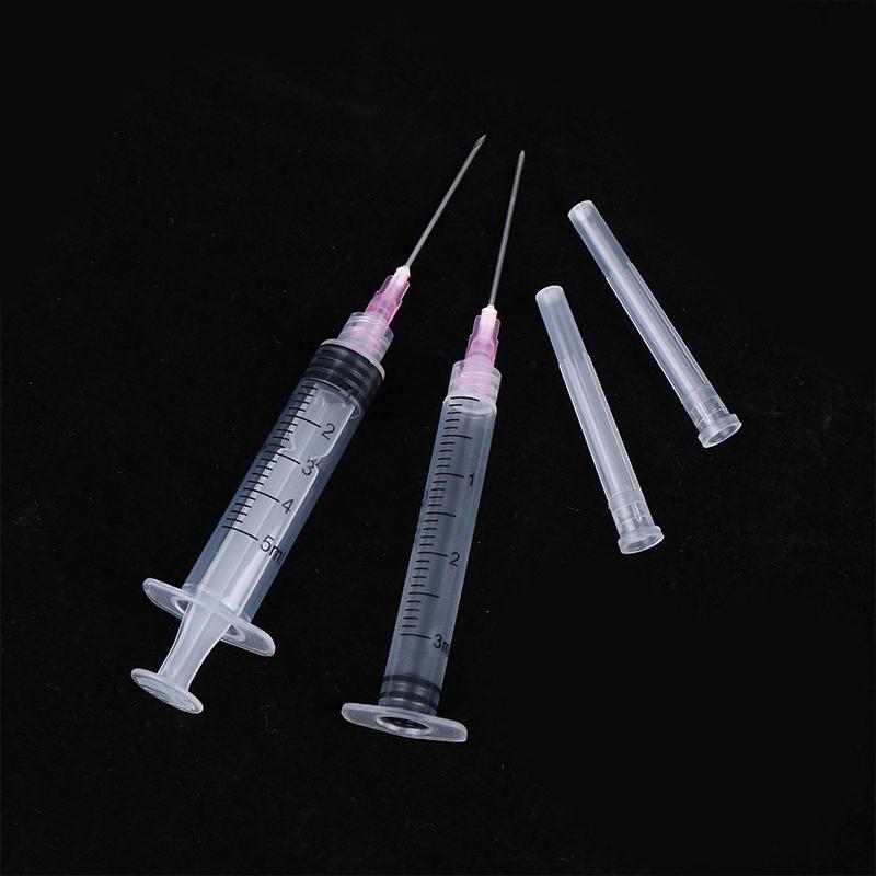 10Pcs No Push Rod Syringe Needle Tubes Threaded Design Replacement for Hydrolifting Injector Spa Skincare Operation
