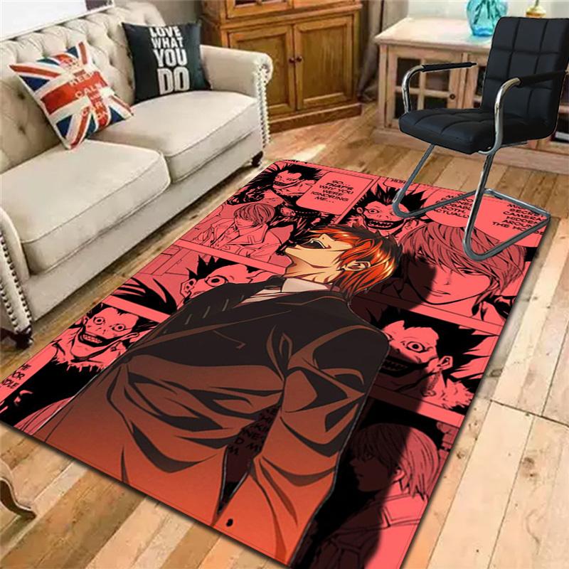 Hikari Yagami Death Note Rug Floor Mat for Living Room or Bedroom Soft and Comfortable Carpet a Gift for Birthday and Holiday.SFF0917027