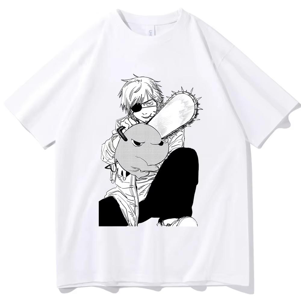 Summer New Anime Chainsaw Unisex Printed Tshirt Unisexs and Womens Tshirt Unisexs Top Sports Tshirt Unisexs Tshirt Harajuku Y2K Tee