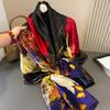 Popular Long Scarf Four Seasons Fashion Letter Silk Scarves Luxury Print Sunscreen Bandannas Europe And America 180X85CM Shawls
