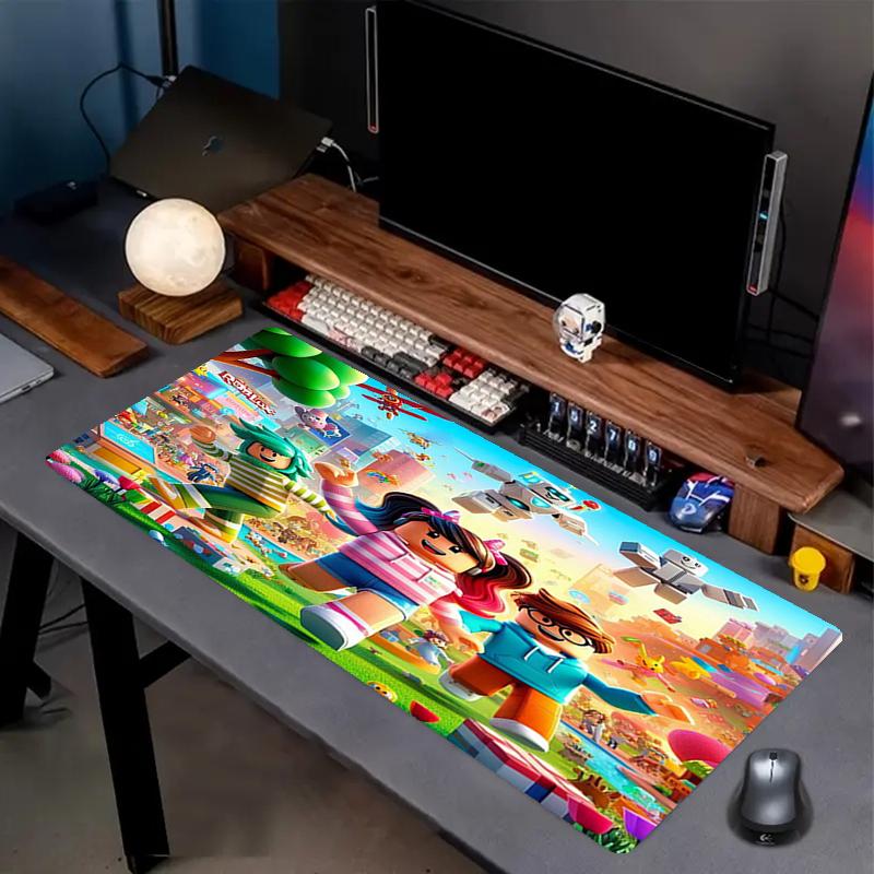 Roblox Theme Mouse Pad, Non Slip Rubber Base, Multifunctional Office & Home Decor, Perfect for Workspace Personalization.