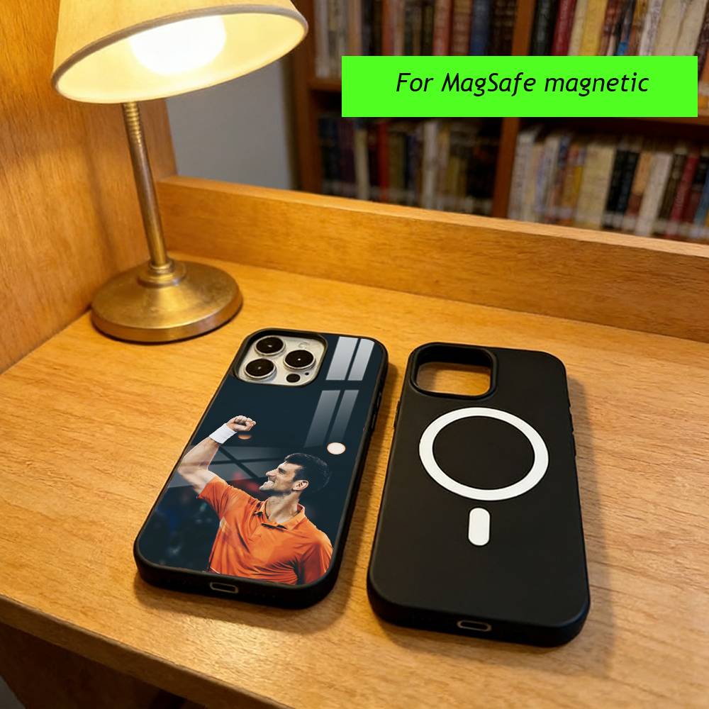 Novak Djokovic Phone Case For iPhone17,16,15,14,13,12,11 Plus,Pro Magnetic with Magsafe Wireless Charging