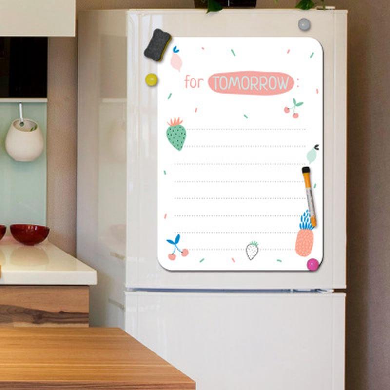 1 Pcs A4 Erasable Whiteboard Kitchen Refrigerator Organizer Planner Reminder Message Memo Erasable Whiteboard Whiteboard Message