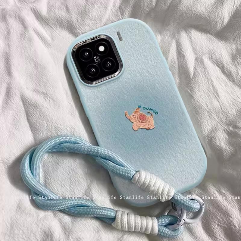 Градиентный Дамбо Совместимый с Apple 15 iPhone 17 Pro Max Чехол для телефона Металлическое кольцо Силиконовый чехол Huawei Xiaomi