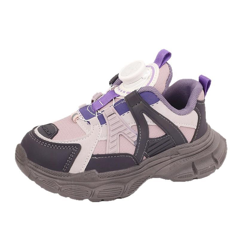 2026New autumn style girls' dad shoes, children's shoes, breathable sneakers, autumn shoes, children's trendy street shoes