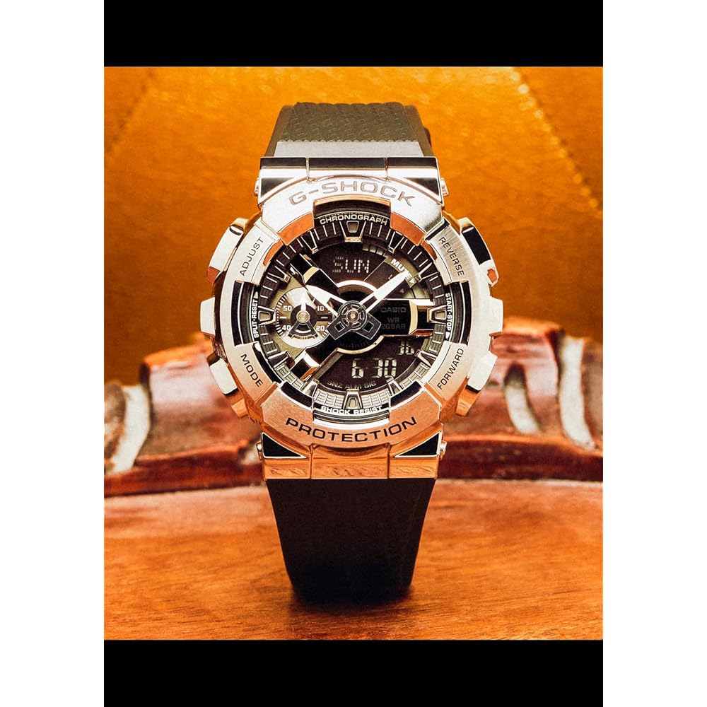 Мужские часы Casio G-Shock GM-110-1AJF с металлическим покрытием (Официальный японский продукт)