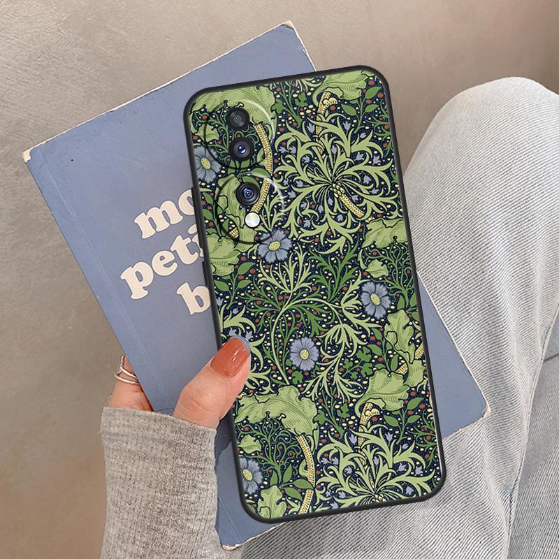 Чехол William Morris для Honor Magic 8 Pro 5 6 7 Lite Чехол для Honor 400 200 90 70 50 X8a X8b X9a X9b X9c