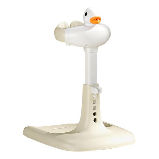 Yousheng Baby Shower Rack with Anti-Slip Pad Adjustable Height Easy Installation Toddler Shower Support Duck Design Baby Bathtub Stand