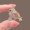 Изысканная золотая брошь-застежка с дизайном птицы, универсальный модный тренд, персонализированный аксессуар